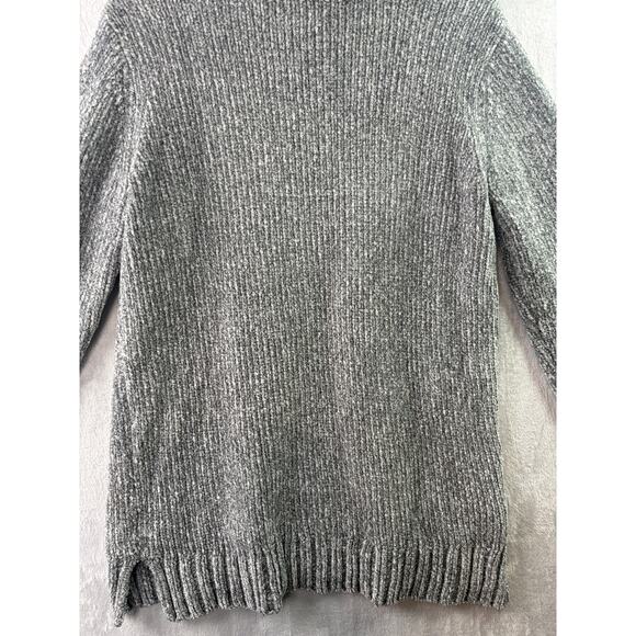 Orvis Gray Chenille V-Neck Pullover Sweater – Size Medium - Picture 4 of 6
